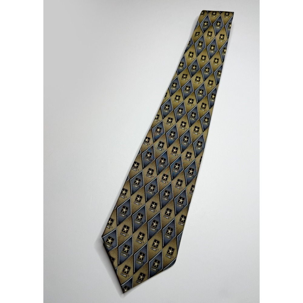 Vintage U.S. Army Silk Tie Eagle Neckwear Patriotic Military‎ Novelty USA Made